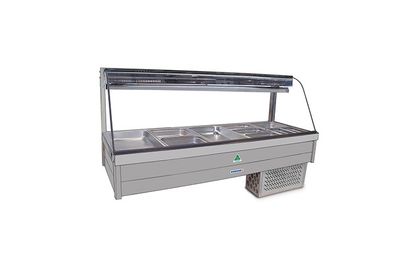 Refrigerated Curved Glass Food Bar