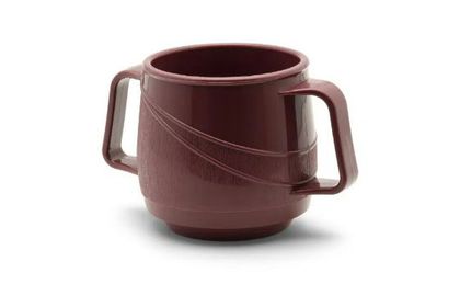 Double Handle Mug Burgundy
