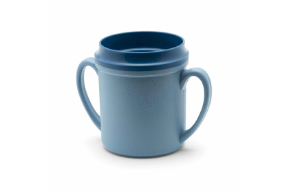 Double Handle Mug Blue