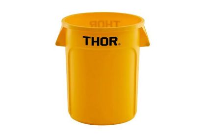 Bin Round Yellow 38L