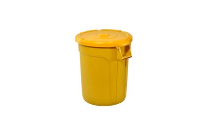 Bin Round Yellow 75L
