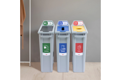 Slim Bin Waste Sorting Labels